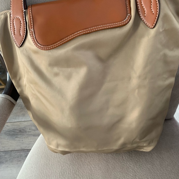 EUC Lauren Ralph Lauren Wooten Nylon and Leather Tote Bag - Picture 5 of 7